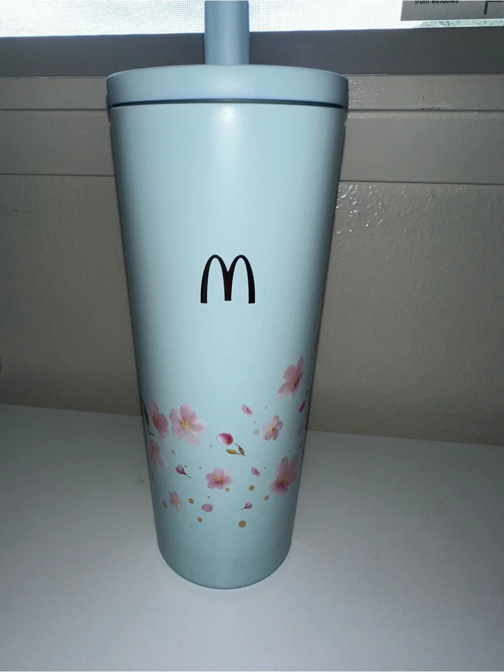 McDonald’s Thailand LocknLock Blue Blossom 720ml Tumbler NWT